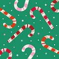 Candycane - Kersttegel