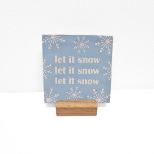 Let it snow - Kersttegel