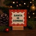 Santa is coming - Kersttegel