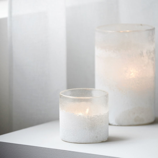 Waxinelichthouder Mist | Wit