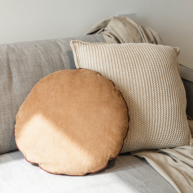 Kussen rond corduroy | 40cm