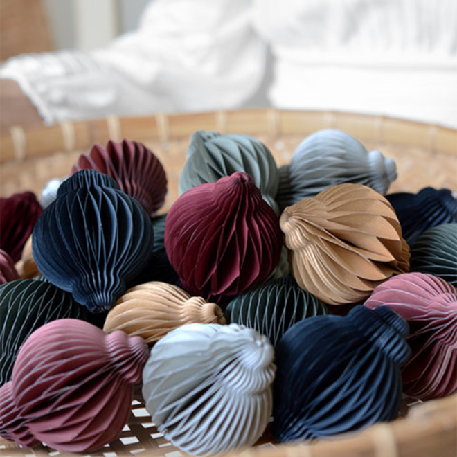 Papieren kersthanger | Dusty Green