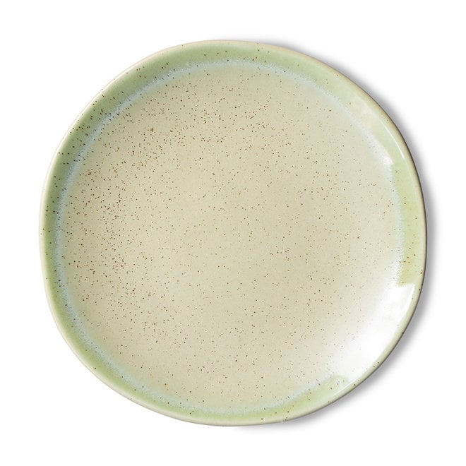 Bord bijgerecht 'Pistachio' | 70's ceramics