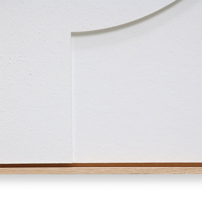 Kunstwerk 'relief art panel white b' | XL