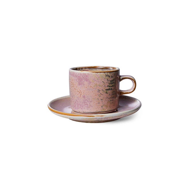 Kop en schotel 'Rustic Pink' | Home Chef Ceramics