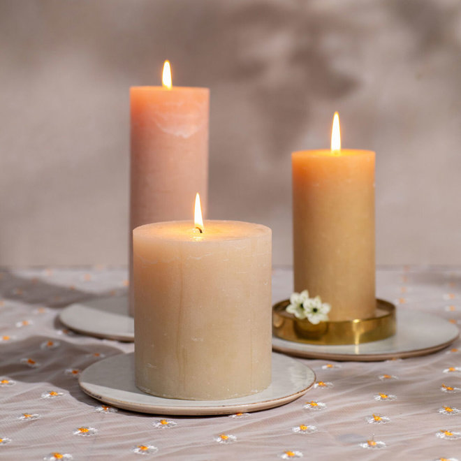 Rustieke kaars | Skin | 7x10cm