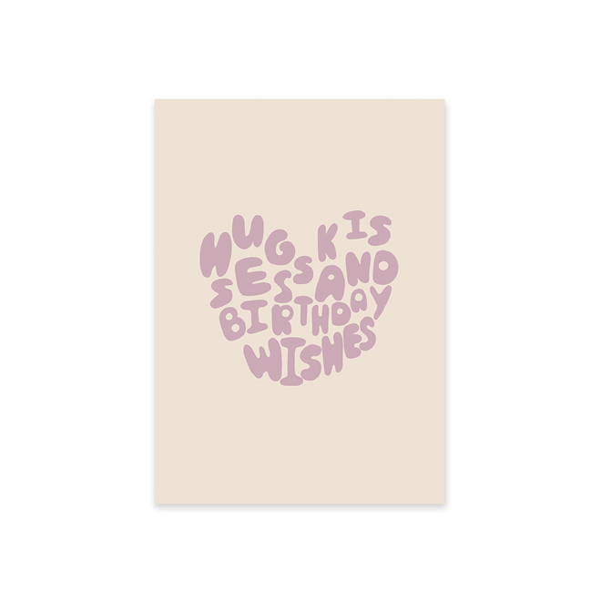 Wenskaart 'Birthday wishes' | Lofthus x Lijntekeningen van Alice