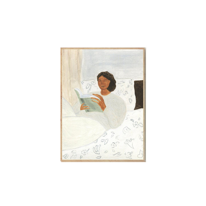 Art print 'Morning read' | 30 x 40 cm