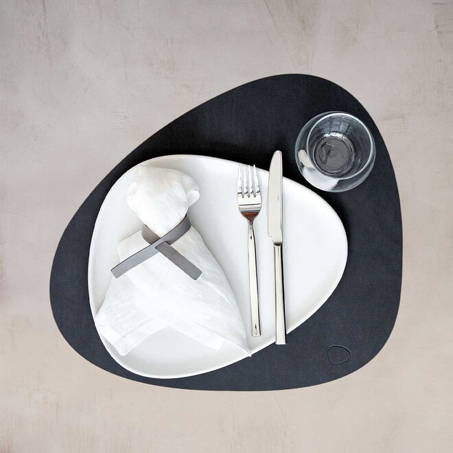 Placemat Organisch Leather Nupo | Black