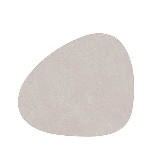 Placemat Organisch Leather Nupo | Light Grey