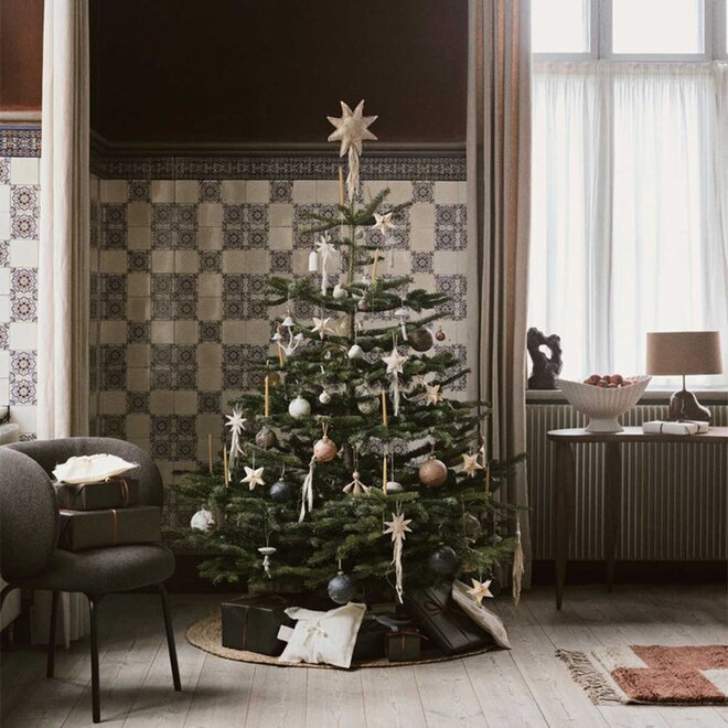 Kerstornamenten 'Snowball' | set van 4