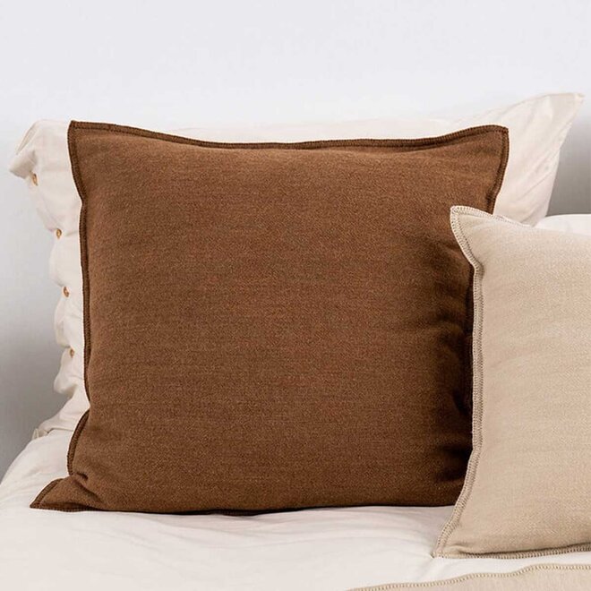 Sierkussen 'Wool' | hazelnut | 60 x 60 cm