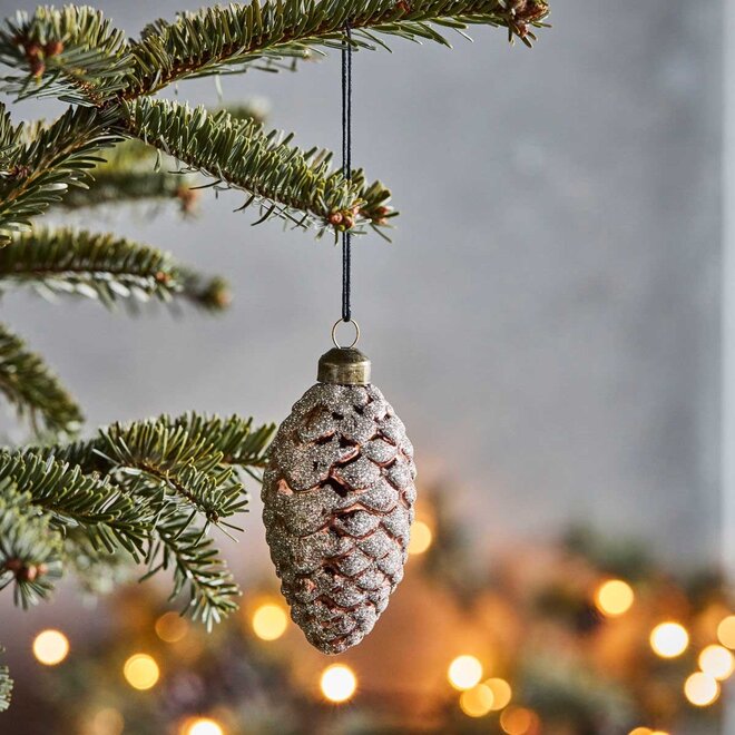 Kerstornament Cona | Brown | set van 4