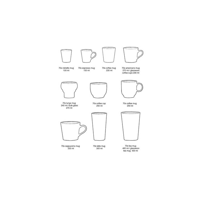 Cappuccino mok 70's ceramics | Cliffs