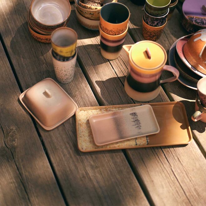 Cake tray 'Sunbeam' | 70's ceramics