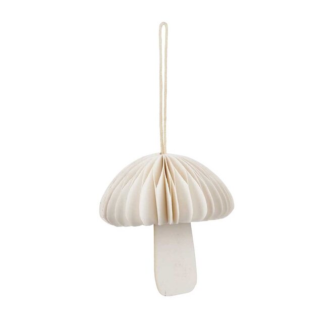 Papieren kersthanger Fungi | off-white