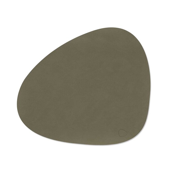 Placemat Organisch Leather Nupo | Army Green