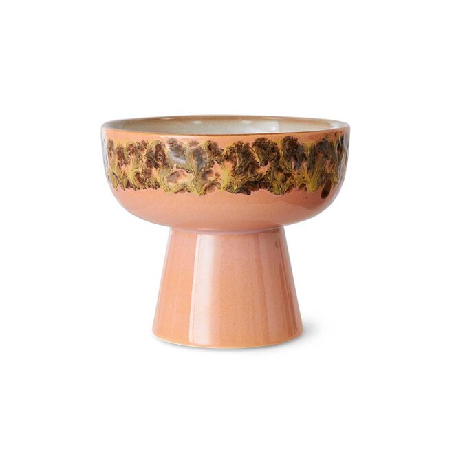 Tapas schaal op voet | Lush | 70's ceramics | L