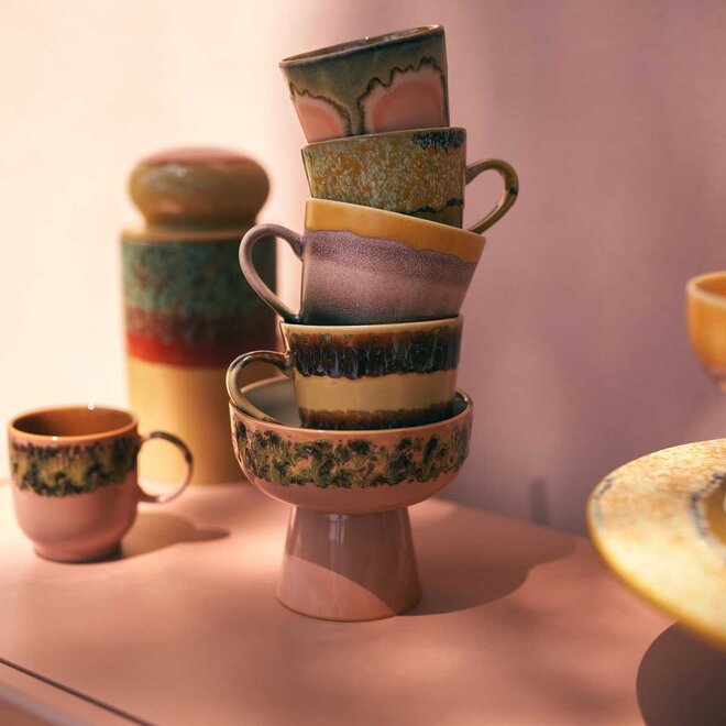 Tapas schaal op voet | Lush | 70's ceramics | L