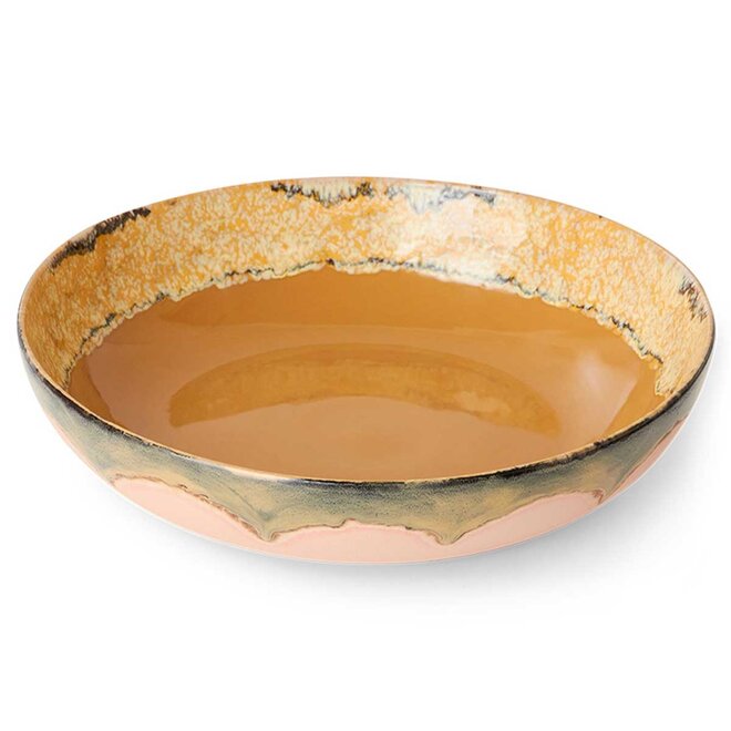 Saladeschaal | 70's ceramics | Sunflower