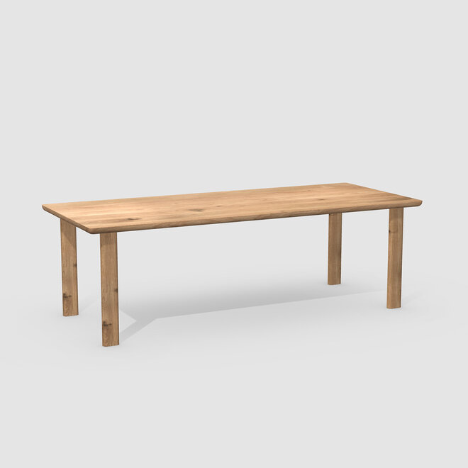 Eettafel Feda - Rechthoek afgerond