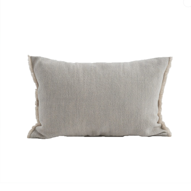 Sierkussen Herringbone | Light Grey | 60 x 40 cm
