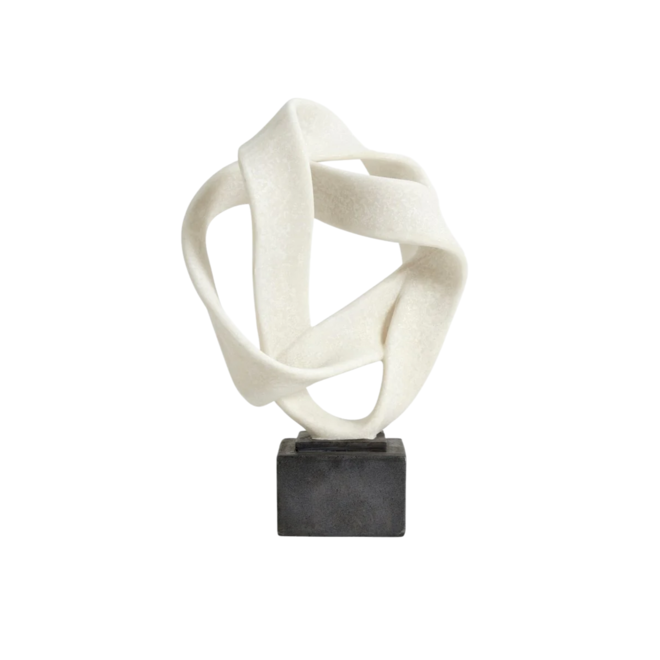 Ornament Rosala | zwart/wit