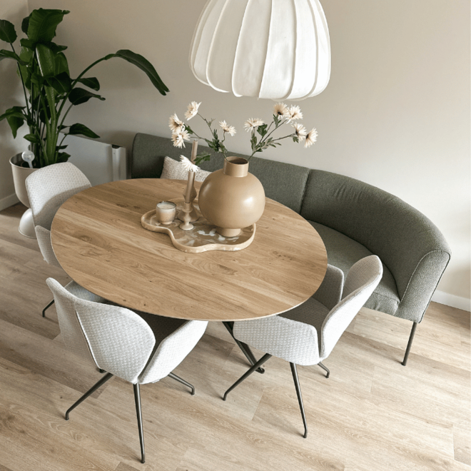 Eettafel organisch rond x Stella