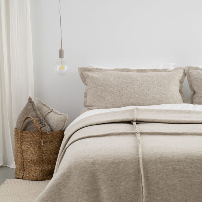 Kussen long wool | Cream | 90 x 50 cm