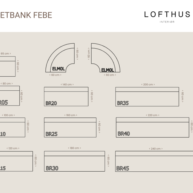 Eetbank Febe | twee corners