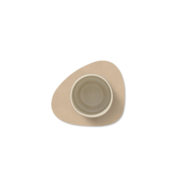 Onderzetter Leather Corduroy | Sand