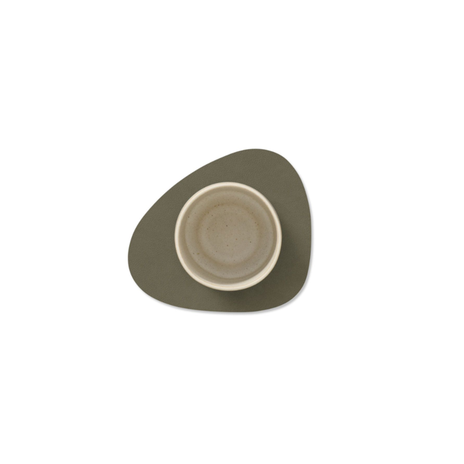 Onderzetter Leather Nupo | Army Green