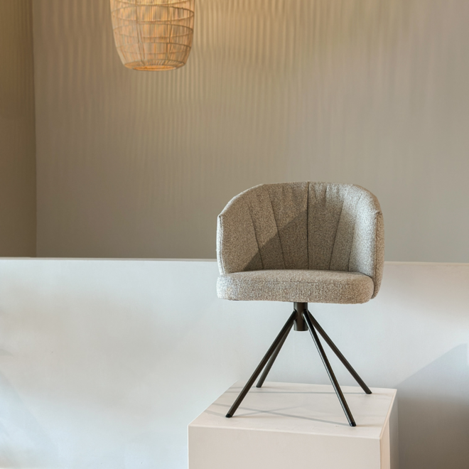 Eetkamerstoel Eva | onderstel Anodic Brown