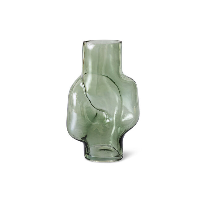 Gleam glazen vaas | olive