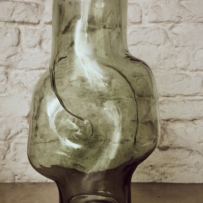 Gleam glazen vaas | olive