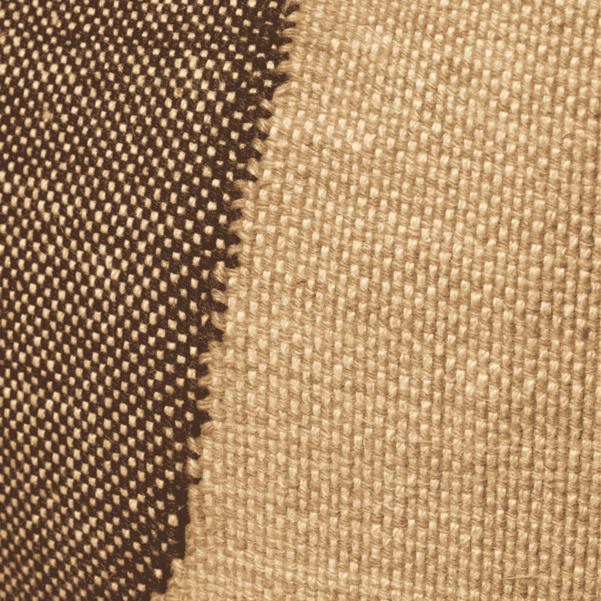Forene Square Pouf | Tan/Chocolate