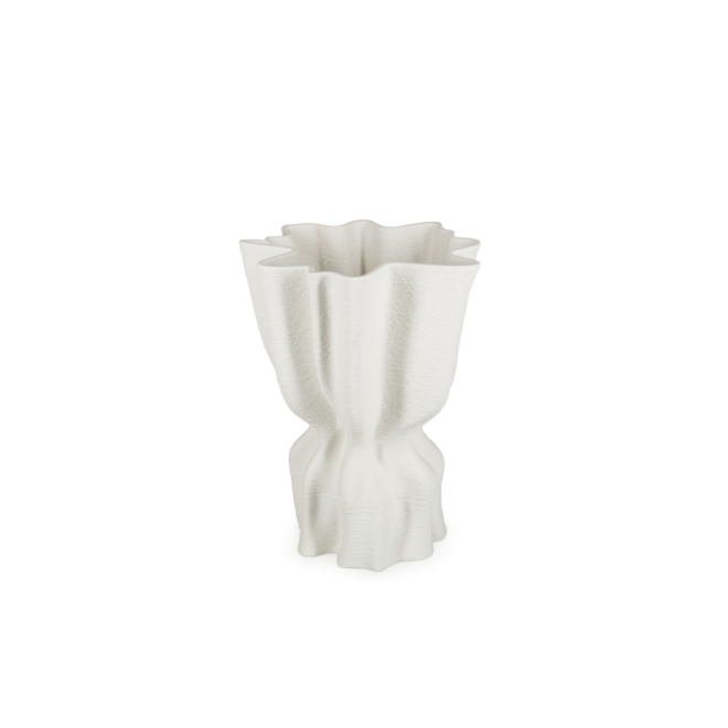 Vaas | draped white | Vea S