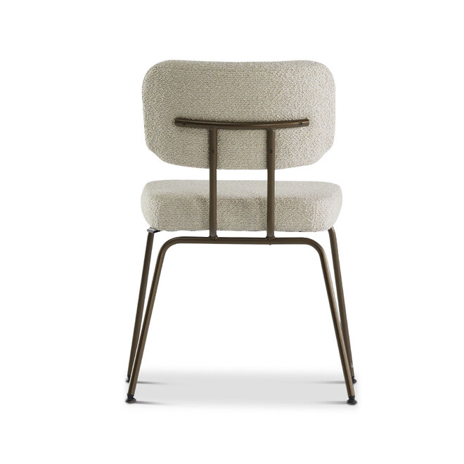 Eetkamerstoel Ted | Naturel met Anodic frame