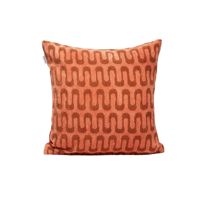 Sierkussen Wave Apricot/Brown