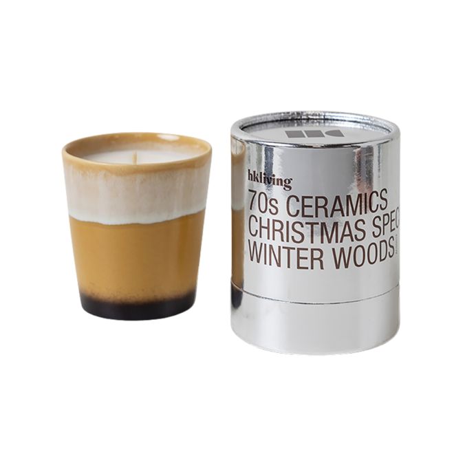 Christmas special geurkaars | Winter woods | 70's ceramics