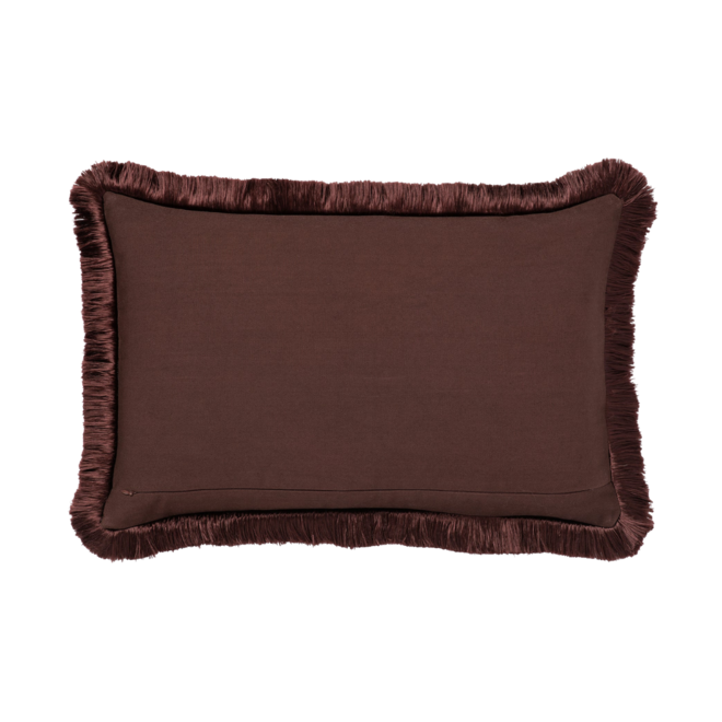 Sierkussen Jackie | Chocolate & Coral