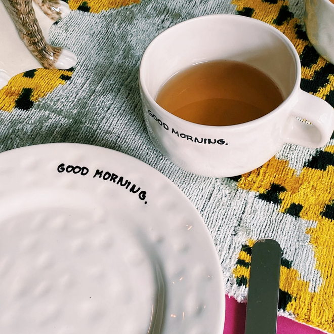 Cappuccino mok 'Good Morning'