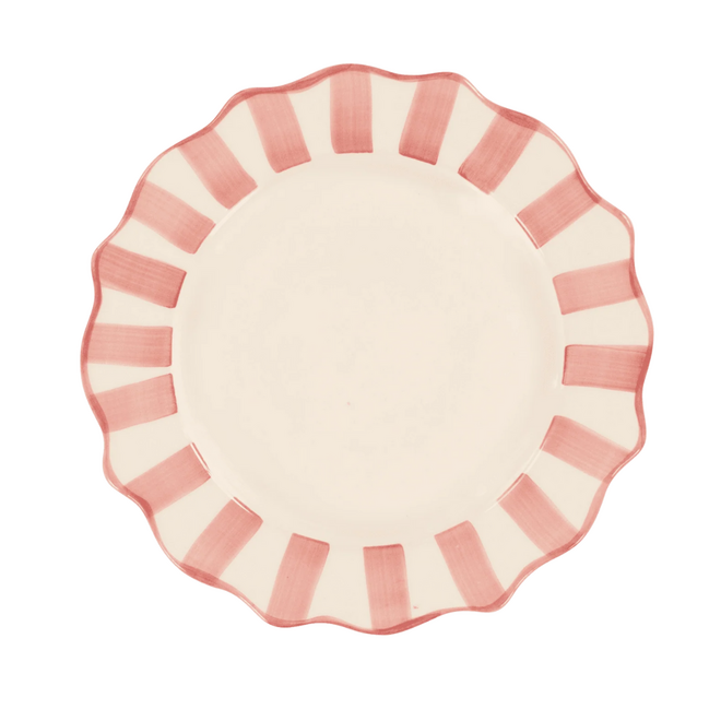 Dinerbord 'Pink Scalloped'