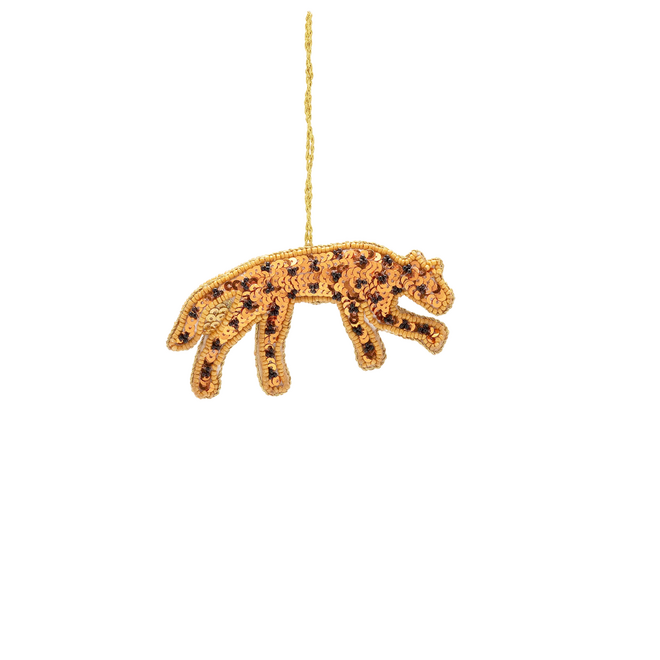 Kerstornament Festive Leopard