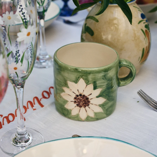 White Lotus Dreams Tea Mug