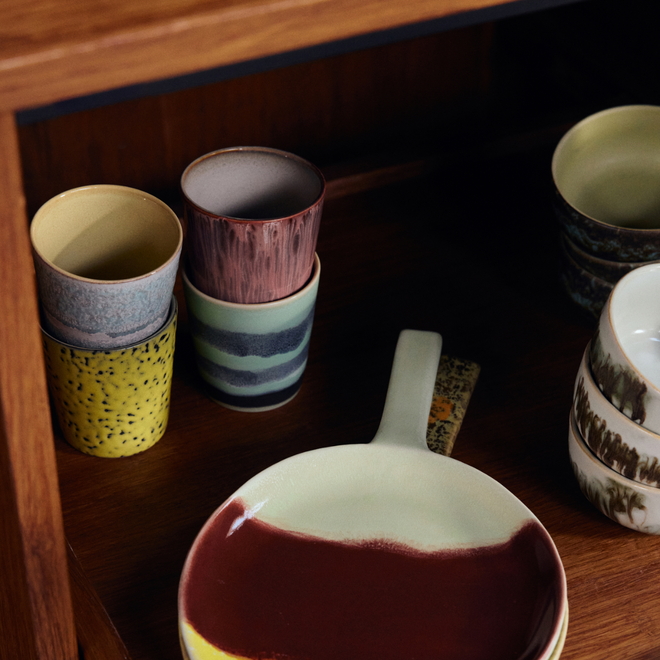 Koffiemokje Rhubarb | 70's ceramics