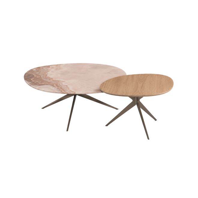 Salontafelset Fico | Keramiek Rose x Eiken Groove