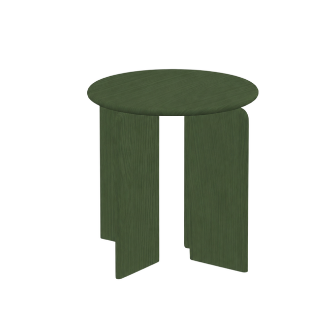 Salontafel Soft | 50cm | Eiken groene lak