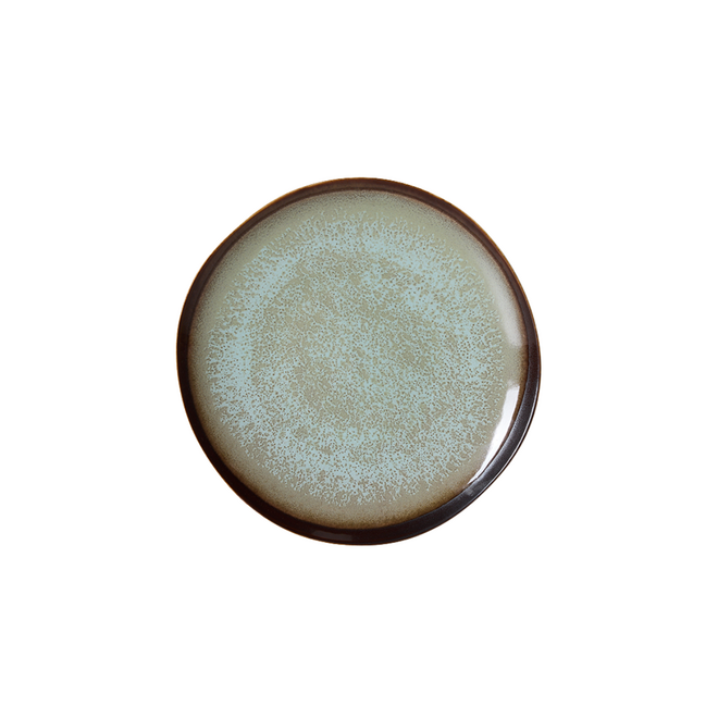 Bijgerecht bord 'Contrast' | 70's ceramics