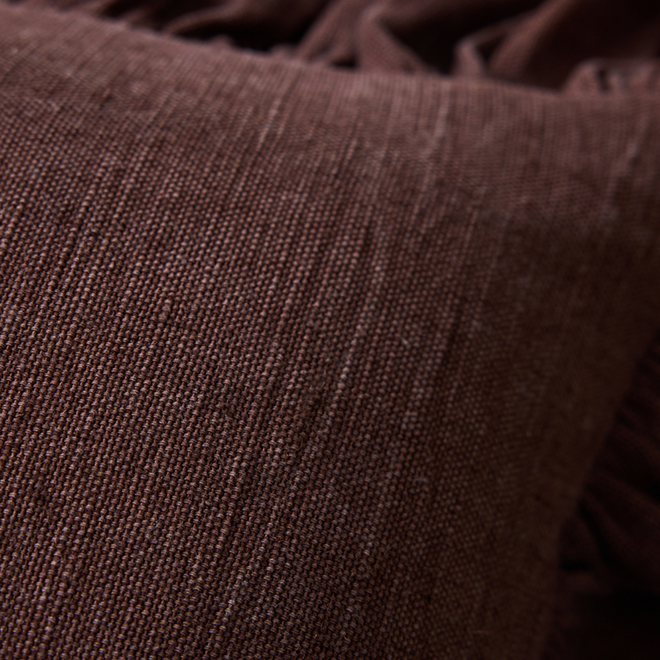Sierkussen Ruffle Chestnut | 50x50cm
